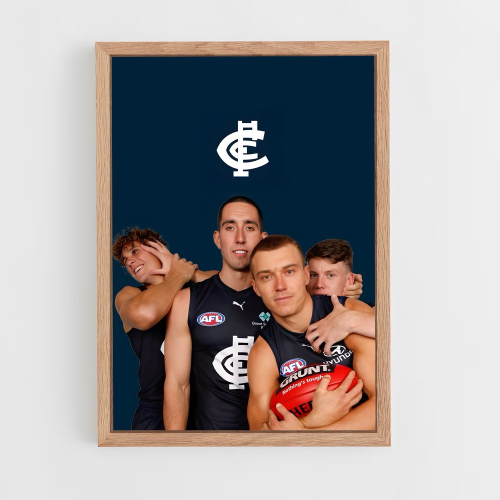 Poster Carlton Spirit – affiche Football australien (vue 4)